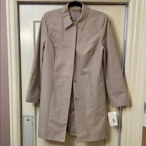 NWT Calvin Klein Women's Tan Tailored Timeless Classic Trench Coat